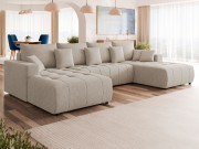 Wohnlandschaft Bidzum U mit Schlaffunktion und Bettkasten