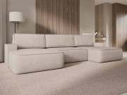 Wohnlandschaft Nelupo U mit Schlaffunktion und Bettkasten