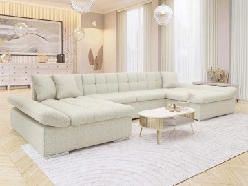 Wohnlandschaft Agata mit zwei Bettkästen und Schlaffunktion Premium
