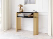 Konsolentisch oval Zinzit Gold