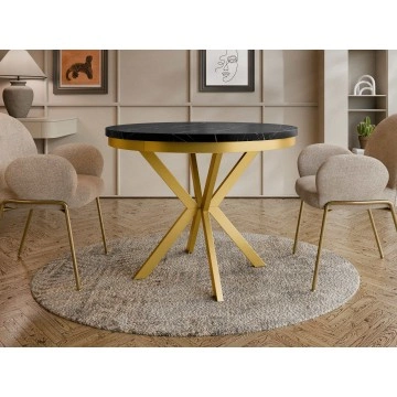 Ausziehbarer Tisch Azglo Gold 90