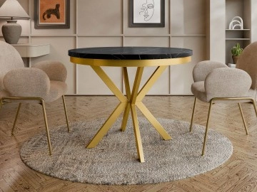Ausziehbarer Tisch Azglo Gold 90