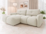 Ecksofa Tazino Boucle mit Schlaffunktion und Bettkasten