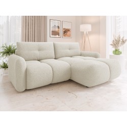 Miniaturbild von Ecksofa Tazino Boucle mit Schlaffunktion und Bettkasten
