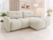 Ecksofa Tazino Boucle mit Schlaffunktion und Bettkasten
