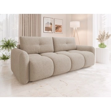 Sofa Tazino Boucle mit Schlaffunktion und Bettkasten