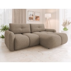 Miniaturbild von Ecksofa Tazino Boucle mit Schlaffunktion und Bettkasten
