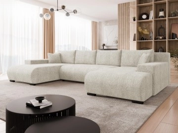 Wohnlandschaft Teromis U mit Schlaffunktion und Bettkasten