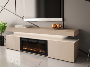 TV-Lowboard EF 2D Lestirola Bis mit Kamin