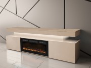 TV-Lowboard EF 2D Lestirola Bis mit Kamin