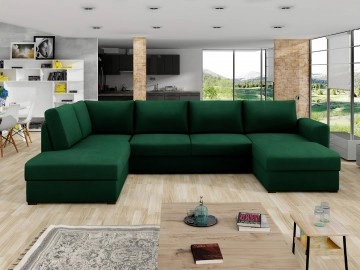Wohnlandschaft Szafran mit zwei Bettkästen und Schlaffunktion Premium