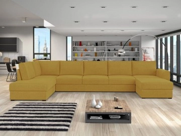 Wohnlandschaft Szafran Large mit zwei Bettkästen und Schlaffunktion Premium