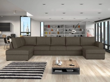 Wohnlandschaft Szafran Large mit zwei Bettkästen und Schlaffunktion Premium