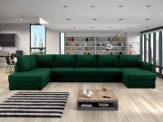Wohnlandschaft Szafran Large mit zwei Bettkästen und Schlaffunktion Premium