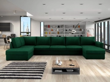 Wohnlandschaft Szafran Large mit zwei Bettkästen und Schlaffunktion Premium