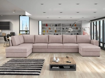 Wohnlandschaft Szafran Large mit zwei Bettkästen und Schlaffunktion Premium