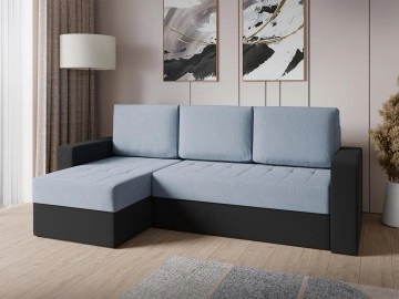 Ecksofa Bralani mit Schlaffunktion und Zwei Bettkästen