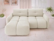Ecksofa Tazino Boucle mit Schlaffunktion und Bettkasten