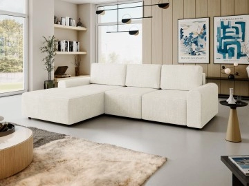 Ecksofa Bezabi L mit Bettkasten und Schlaffunktion
