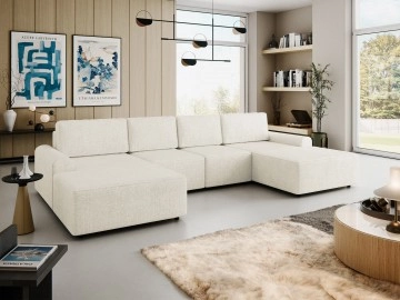 Wohnlandschaft Bezabi XL mit Bettkasten und Schlaffunktion