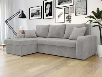 Ecksofa Dalmir Lux mit Schlaffunktion und zwei Bettkästen