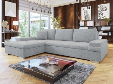 Ecksofa Kanton Mini mit Bettkasten und Schlaffunktion Premium