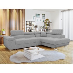 Miniaturbild von Ecksofa Torezio Cord mit Schlaffunktion und Bettkasten