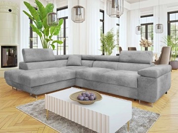 Ecksofa Torezio Premium mit Schlaffunktion und Bettkasten