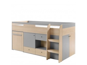 Hochbett mit Schreibtisch Fynro FN08