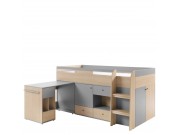 Hochbett mit Schreibtisch Fynro FN08