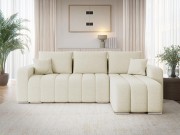 Ecksofa Wiator Boucle mit Schlaffunktion und Bettkasten