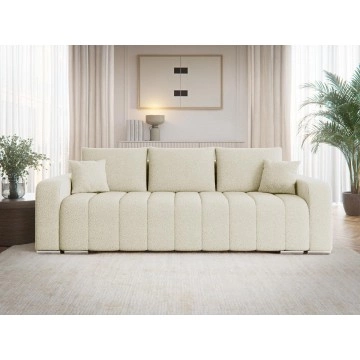 Schlafcouch Wiator Boucle mit Bettkasten