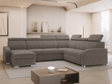 Wohnlandschaft Losar 2rR2pLC mit Schlaffunktion und zwei Bettkästen