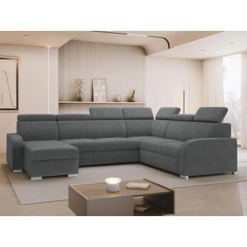 Wohnlandschaft Losar 2rR2pLC mit Schlaffunktion und zwei Bettkästen
