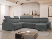 Wohnlandschaft Losar 2rR2pLC mit Schlaffunktion und zwei Bettkästen