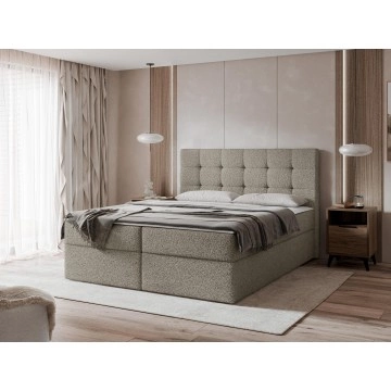 Boxspringbett mit Bettkasten Cinema Boucle (180x200)