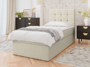 Boxspringbett mit Bettkasten Cinema Single Boucle