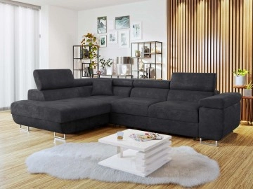 Ecksofa Torezio mit Schlaffunktion und Bettkasten