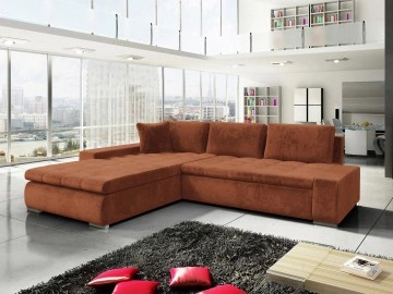 Ecksofa Herkules mit Schlaffunktion und Bettkasten