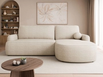 Ecksofa Telzo mit Schlaffunktion und Bettkasten