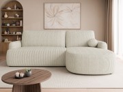 Ecksofa Telzo Cord mit Schlaffunktion und Bettkasten