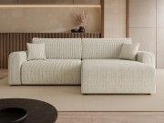 Ecksofa Veliso L Cord mit Bettkasten und Schlaffunktion