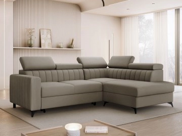 Ecksofa Levioseno 2RRLXP mit Bettkasten und Schlaffunktion