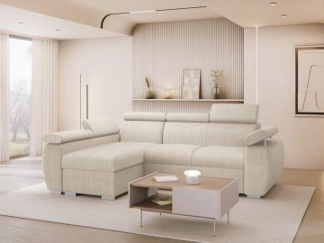 Ecksofa Giza Mini mit Bettkasten und Schlaffunktion