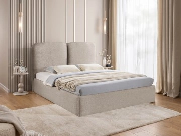 Polsterbett mit Bettkasten Liror Boucle