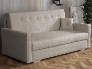 Schlafcouch Clivia Sonic Boucle IV mit Bettkasten