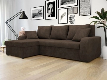 Ecksofa Dalmir Lux mit Schlaffunktion und zwei Bettkästen