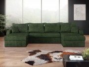 Ecksofa Dalmir U Lux mit Schlaffunktion und drei Bettkästen