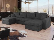 Ecksofa Dalmir U Lux mit Schlaffunktion und drei Bettkästen