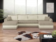 Ecksofa Dalmir U Lux mit Schlaffunktion und drei Bettkästen